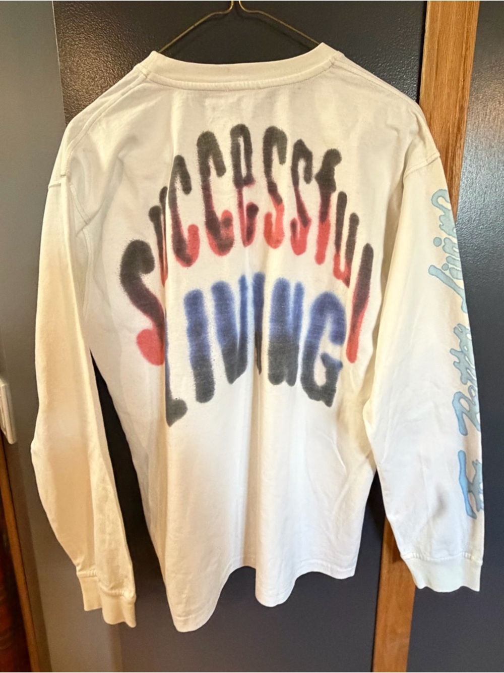 Diesel White Long Sleeve Logo Tee - Picture 2 of 5
